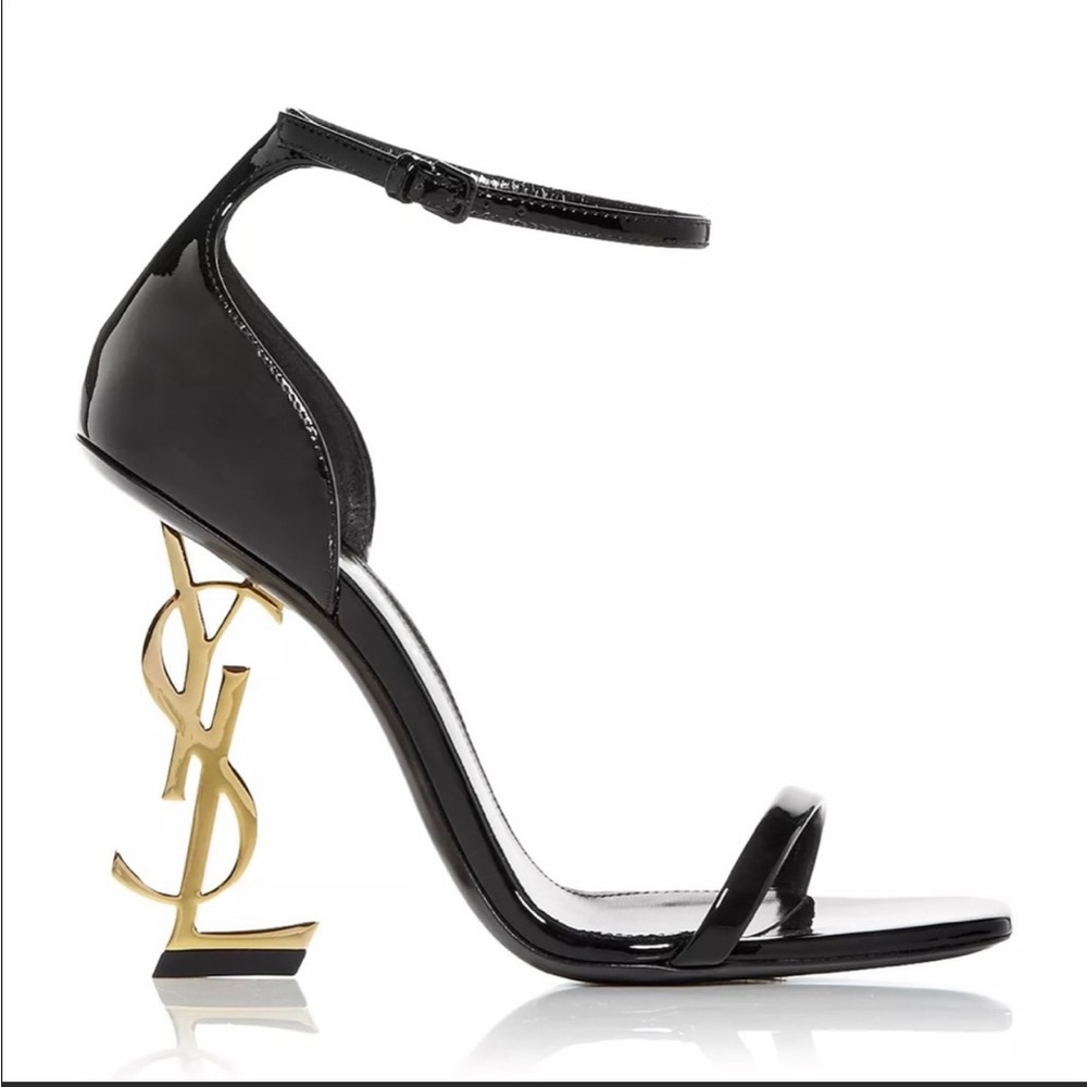 YSL logo heel Sandal